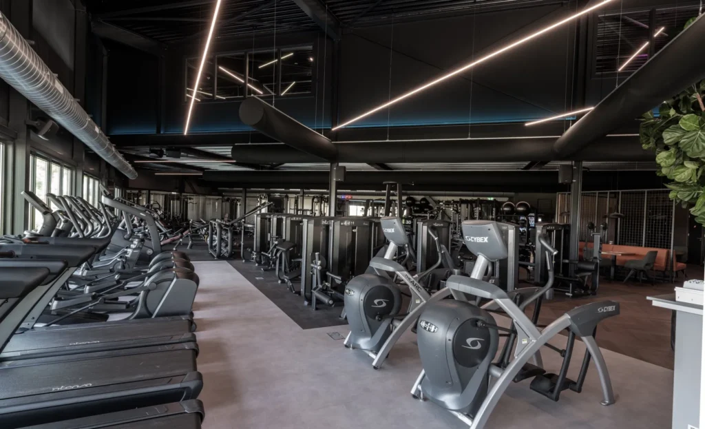 Premium gym interior equipped with Intenza cardio and strength series for a refined training experience
